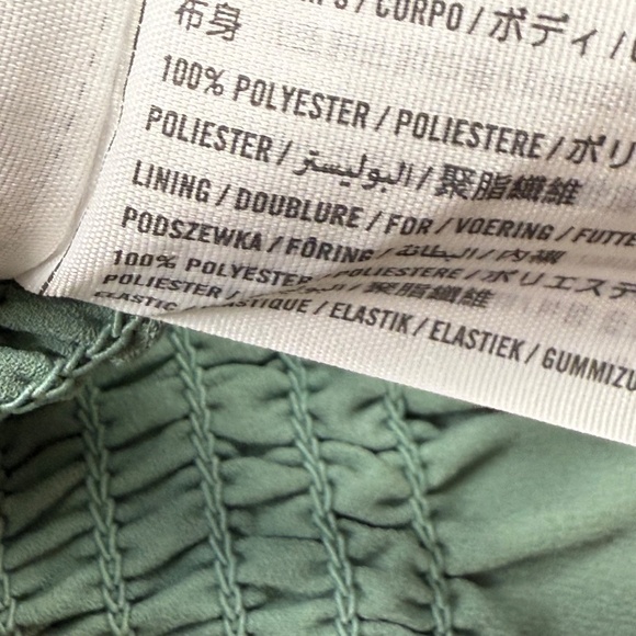 Abercrombie and Fitch Women's Green Floral Smocked Mini Dress, Wedding, Party S - Picture 7 of 12